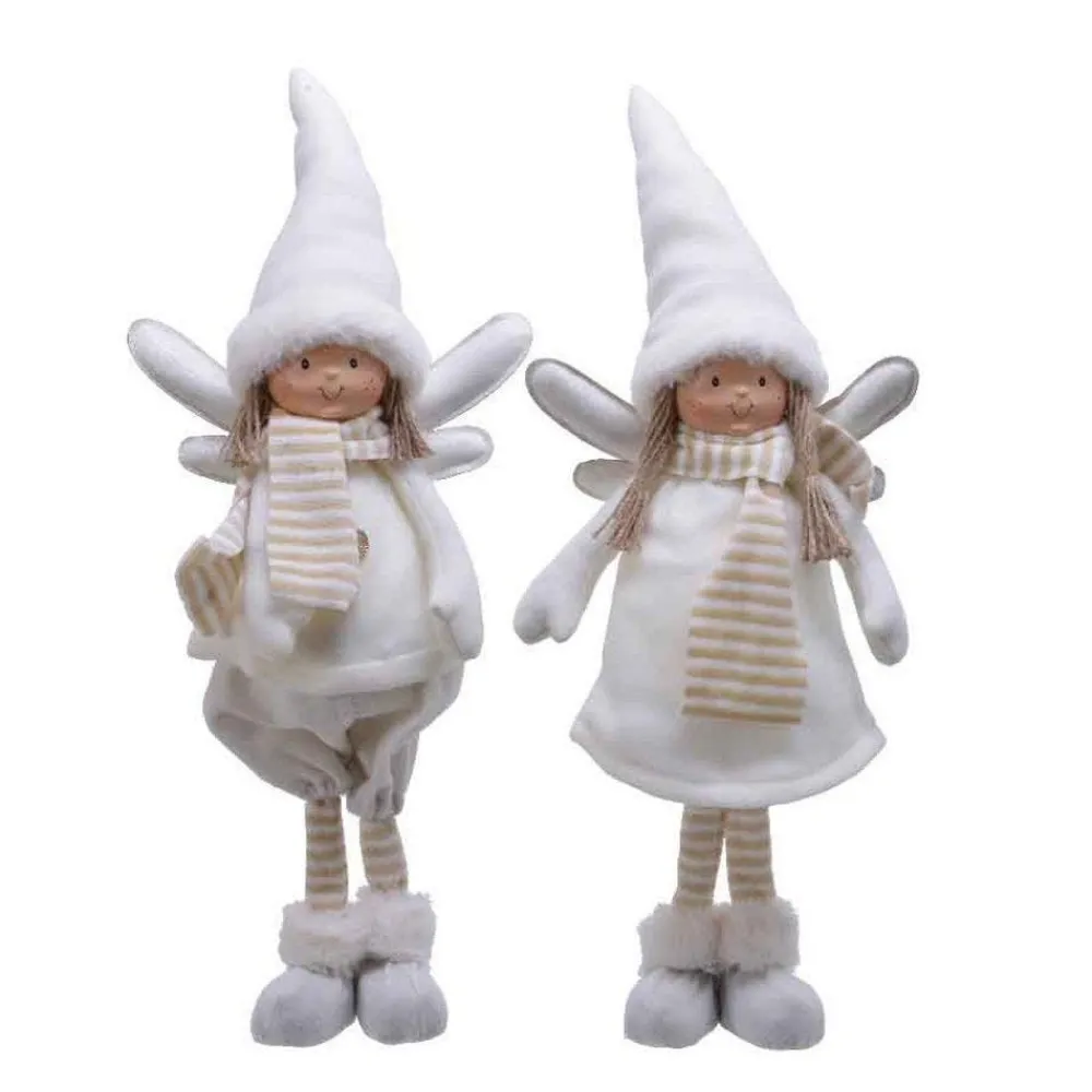 RETIF Ange Blanc Et Beige 19X9X45Cm - 2 Modeles Possibles Store