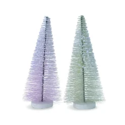 RETIF Arbre Cone Enneige L 16 X H 40 Cm - Rose Ou Vert Outlet