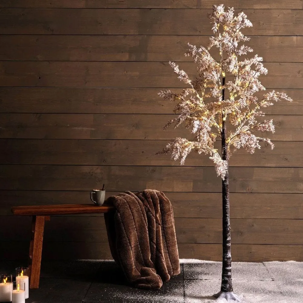 RETIF Arbre Lumineux Fleurs Blanches Micro Led Blanc Chaud H180Cm Cheap