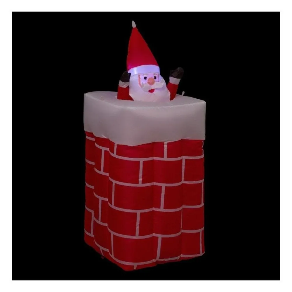 RETIF Automate Gonflable Pere Noel Lumineux Et Anime Sur Une Cheminee H150Cm Cheap