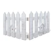 RETIF Barriere En Bois Blanc Enneigee 70X30Cm New