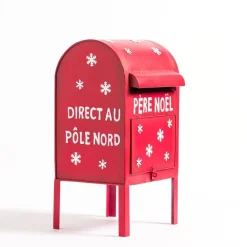 RETIF Boite Aux Lettres Pere Noel En Metal Rouge L 27 X P 27 X H 52 Cm Sale