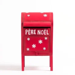 RETIF Boite Aux Lettres Pere Noel En Metal Rouge L 27 X P 27 X H 52 Cm Sale