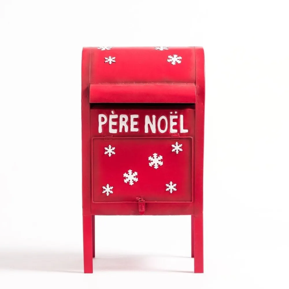 RETIF Boite Aux Lettres Pere Noel En Metal Rouge L 27 X P 27 X H 52 Cm Sale