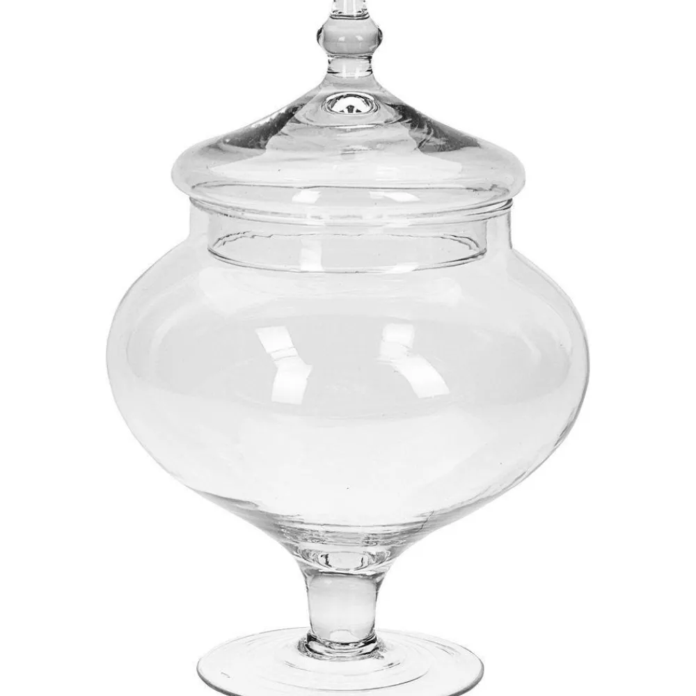 RETIF Bonbonniere En Verre Avec Couvercle Sur Pied O17 X H30Cm New