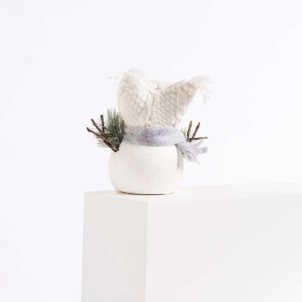 RETIF Bonhomme De Neige Blanc Et Gris Assis H46 Ou 56Cm - 2 Modeles Possibles Discount