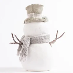 RETIF Bonhomme De Neige Blanc Et Gris H 53 Cm Cheap
