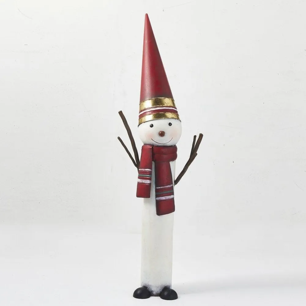 RETIF Bonhomme De Neige En Metal L 27 X P 18,5 X H 90,5 Cm Clearance