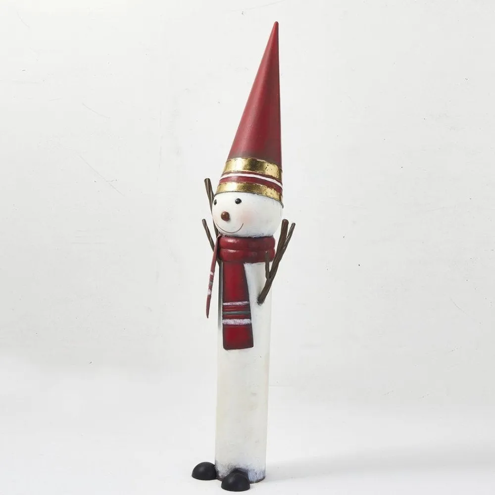 RETIF Bonhomme De Neige En Metal L 27 X P 18,5 X H 90,5 Cm Clearance