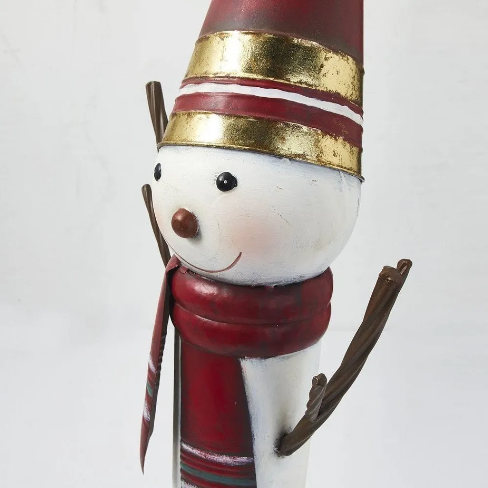 RETIF Bonhomme De Neige En Metal L 27 X P 18,5 X H 90,5 Cm Clearance