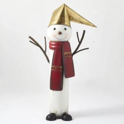 RETIF Bonhomme De Neige En Metal L 42,5 X P 19 X H 73 Cm New