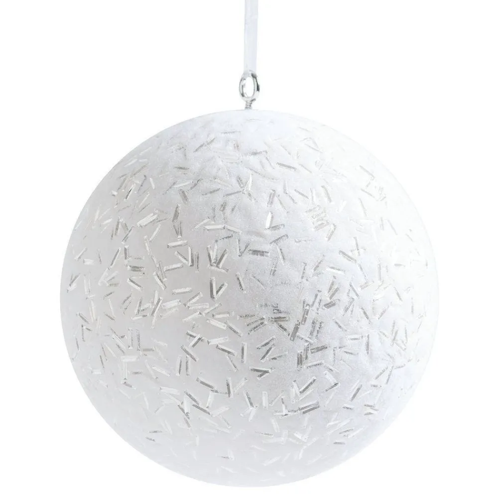 RETIF Boule De Neige O25Cm Avec Eclats Argent Discount