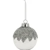 RETIF Boule Perles Et Pailletes Blanc/Argent O12Cm 3 Finitions Possibles Sale