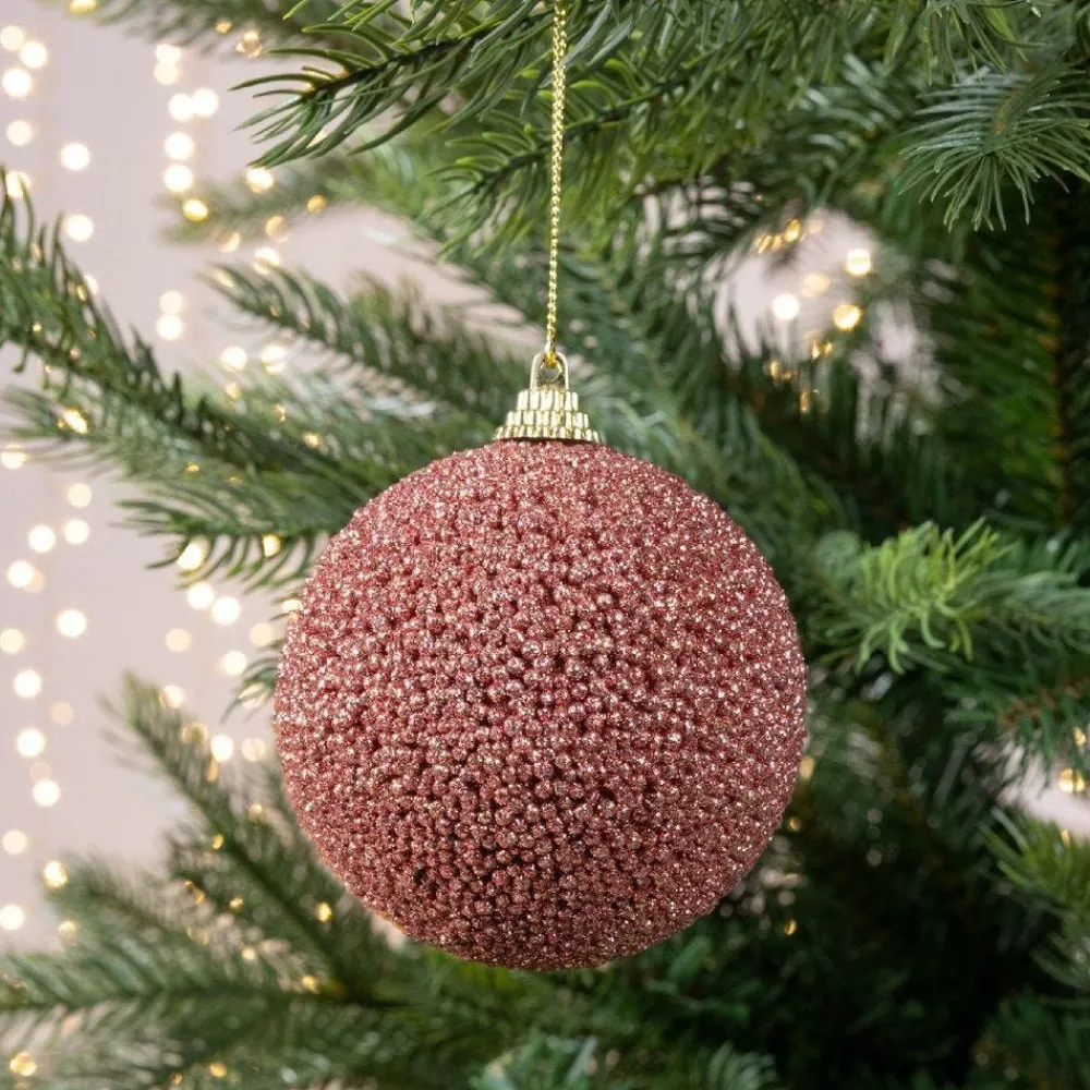 RETIF Boule Perles Et Paillettes Vieux Rose O8Cm Shop