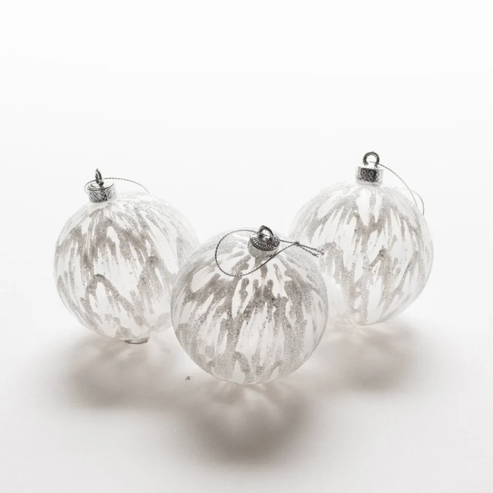 RETIF Boules Blanches Givrees O 7,5 Cm - Par 6 Store