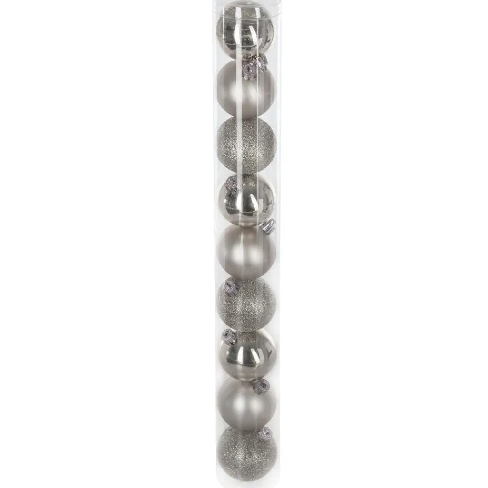 RETIF Boules De Noel Argent Assorties O6Cm - Par 9 Flash Sale