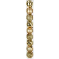 RETIF Boules De Noel Or Assorties O6Cm - Par 9 Cheap