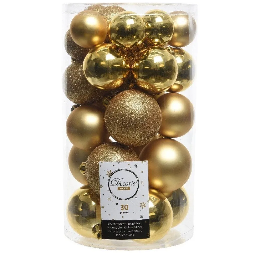 RETIF Boules Incassables Or Assorties O4 A 6Cm - Boite De 30 Shop