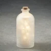 RETIF Bouteille Blanc Givre Avec Flocons Animes 12 Leds O 11 X H 24 Cm Store