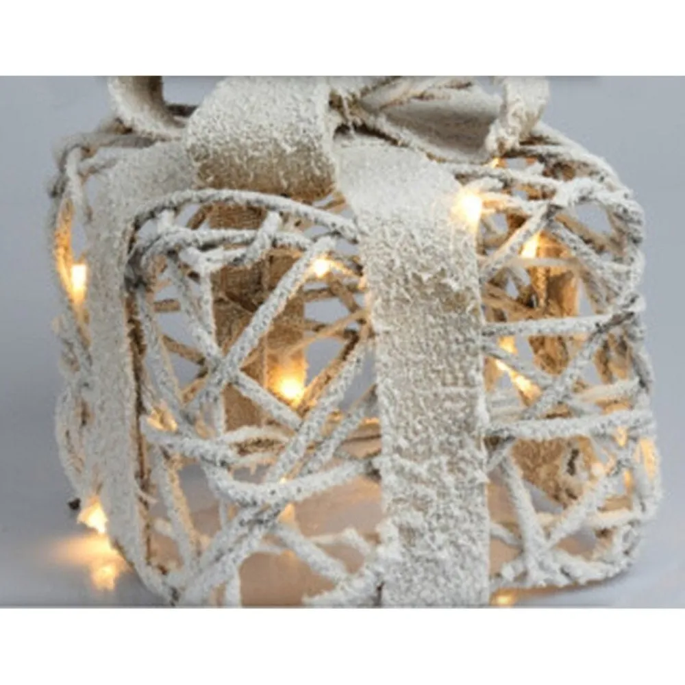 RETIF Cadeaux Lumineux Enneiges 45 Leds Blanc Chaud 28X32+23X25+18X19Cm - Par 3 Discount