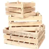 RETIF Caisses En Bois Brut L14Xp26.5Xh18Cm + L16Xp33Xh23Cm + L17Xp39Xh30Cm - Par 3 New