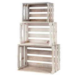 RETIF Caisses En Bois Naturel L 45 X P 30,5 X H 24 + L 39 X P 26,5 X H 21 + L 33 X P 2 Cheap