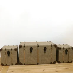 RETIF Caisses En Similicuir Couleur Sable 66X36X36 + 28X28X30 (X2)Cm Best Sale