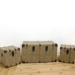 RETIF Caisses En Similicuir Couleur Sable 66X36X36 + 28X28X30 (X2)Cm Best Sale