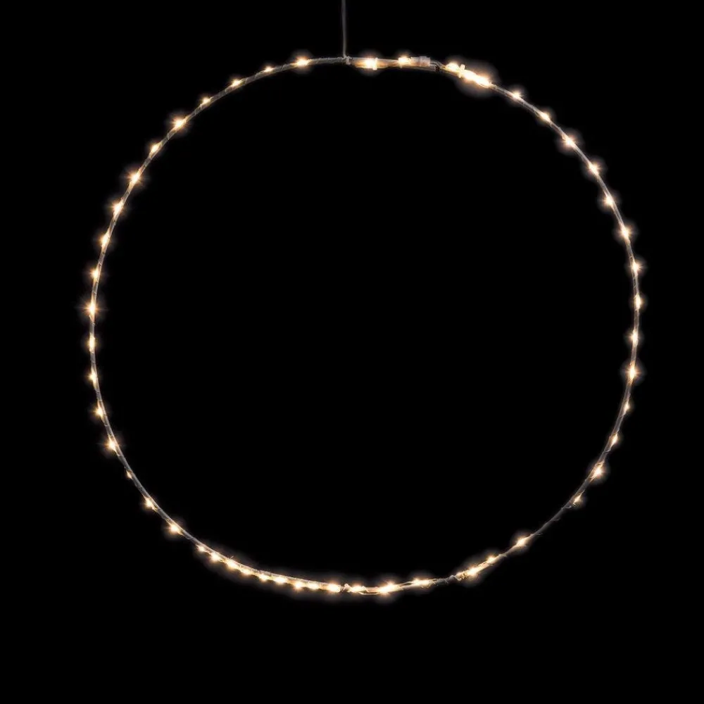 RETIF Cercle Cadre Blanc D.50Cm 60 Microleds Blanc Chaud Outlet