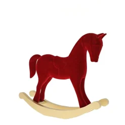 RETIF Cheval A Bascule Rouge L 37,5 X P 8 X H 32 Cm Flash Sale