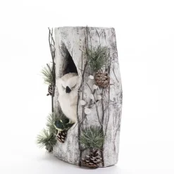RETIF Chouette Blanche Dans Souche L 23 X P 15 X H 38 Cm Store