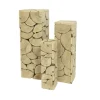 RETIF Colonnes En Bois L 33 X P 33 X H 95 + L 25 X P 25 X H 80 + L 17 X P 17 X H 60 Cm Sale