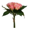 RETIF Compo Artificielle De 3 Roses Blanches Dans 3 Vases En Verre Lies Par Une Corde New