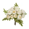 RETIF Compo Artificielle De 3 Roses Blanches Dans 3 Vases En Verre Lies Par Une Corde Flash Sale