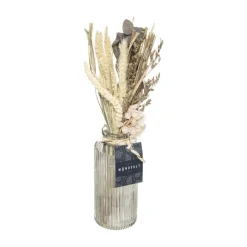 RETIF Composition De Fleurs Sechees Vase En Verre H28Cm Outlet