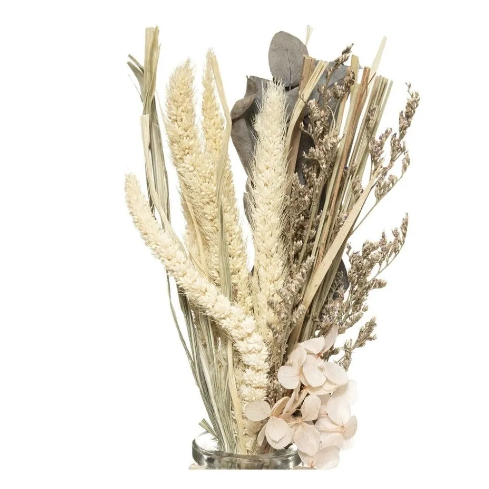 RETIF Composition De Fleurs Sechees Vase En Verre H28Cm Outlet