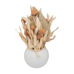 RETIF Composition De Fleurs Sechees Vase En Ceramique D. 10Xh. 25Cm Store