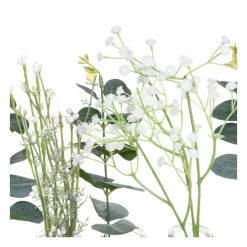 RETIF Composition De Plantes Artificielles 5 Soliflores En Verre Et Metal H36Cm Store