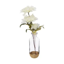 RETIF Composition Florale Artificielle Vase En Verre O8Xh 35,5Cm Shop