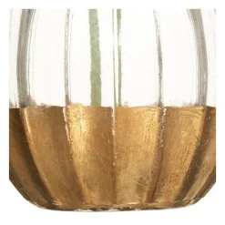 RETIF Composition Florale Artificelle Orchidee En Soie Vase En Verre H35Cm Shop