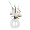 RETIF Composition Florale D'Orchidees Artificielles Vase Blanc En Ceramique H45Cm Sale