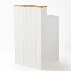 RETIF Comptoir Bois Blanc Tablette Nature L60 X P60 X H110 Cm Cheap