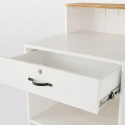 RETIF Comptoir Bois Blanc Tablette Nature L60 X P60 X H110 Cm Cheap