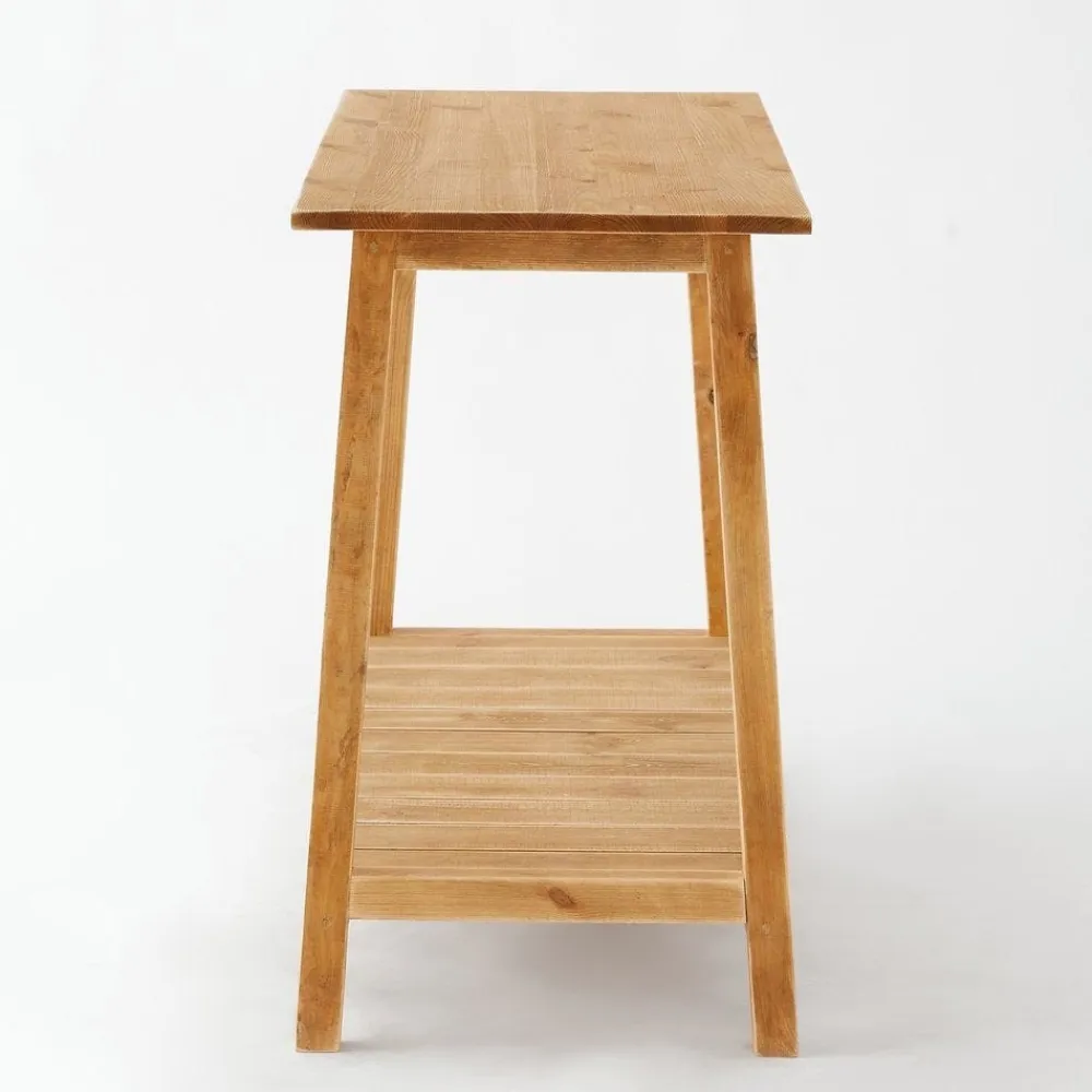 RETIF Console 2 Niveaux L110 X P45 X H75 Cm Bois Contemporain New