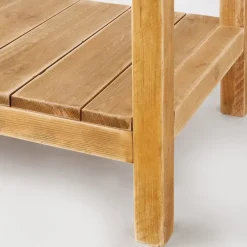 RETIF Console 2 Niveaux L110 X P45 X H75 Cm Bois Contemporain New