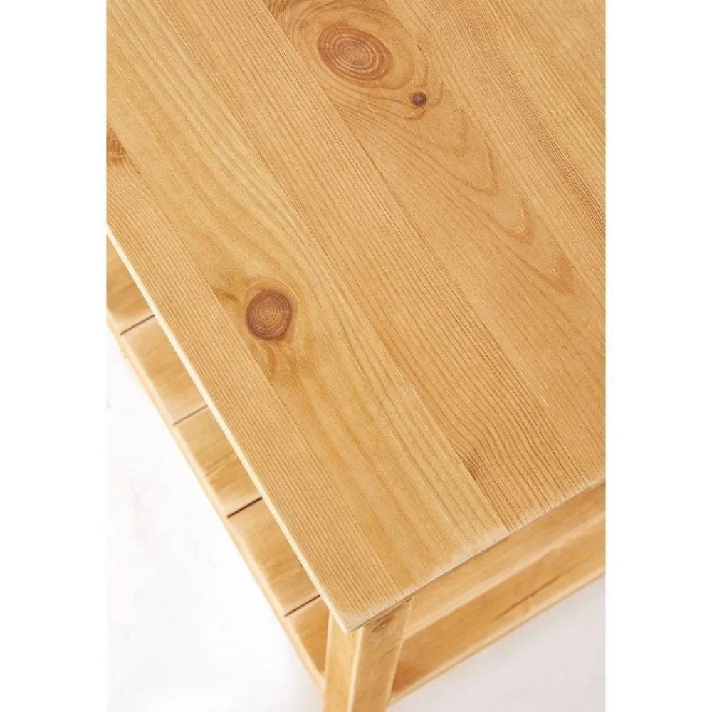 RETIF Console 2 Niveaux L110 X P45 X H75 Cm Bois Contemporain New
