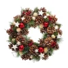 RETIF Couronne De Noel Houx Etoiles Pommes De Pin O35Cm Hot