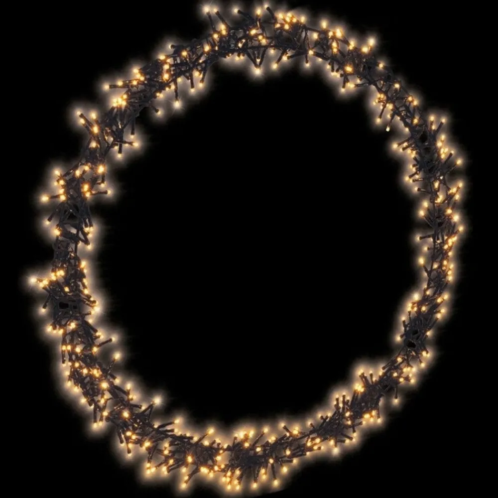 RETIF Couronne De Noel Lumineuse 600 Leds Extra Blanc Chaud O68Cm Store