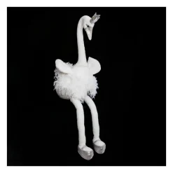 RETIF Cygne Blanc Avec Couronne Argentee Et Pailletee H41Cm Cheap