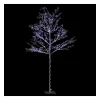 RETIF Deco De Noel Arbre Lumineux Feuilles Argentees 400 Led Blanc Froid H200Cm Flash Sale